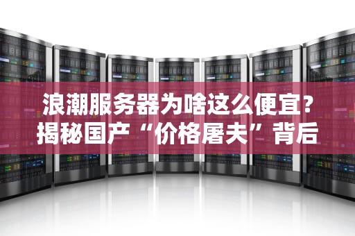 浪潮服务器为啥这么便宜？揭秘国产“价格屠夫”背后的技术真相！