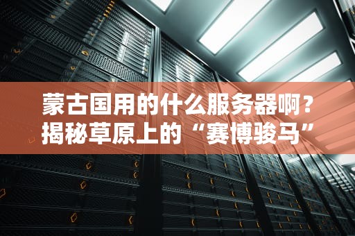 蒙古国用的什么服务器啊？揭秘草原上的“赛博骏马”有多狂野！