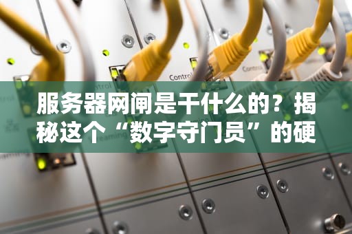 服务器网闸是干什么的？揭秘这个“数字守门员”的硬核日常！