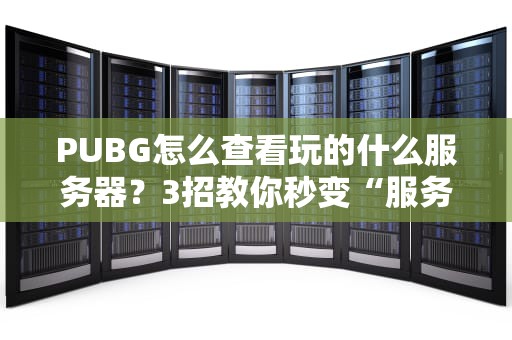 PUBG怎么查看玩的什么服务器？3招教你秒变“服务器侦探”！