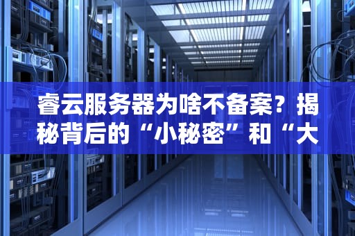 睿云服务器为啥不备案？揭秘背后的“小秘密”和“大风险”