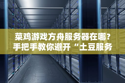 菜鸡游戏方舟服务器在哪？手把手教你避开“土豆服务器”的坑！