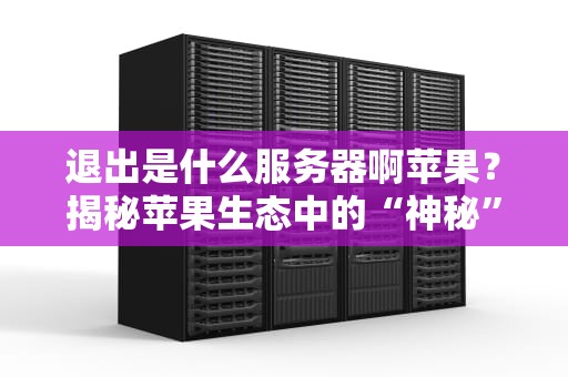 退出是什么服务器啊苹果？揭秘苹果生态中的“神秘”服务器