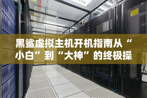 黑鲨虚拟主机开机指南从“小白”到“大神”的终极操作手册