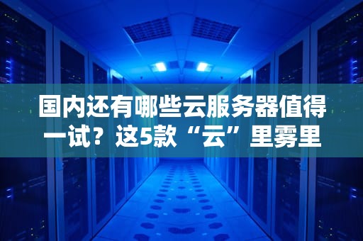 国内还有哪些云服务器值得一试？这5款“云”里雾里的选择让你秒变老司机！