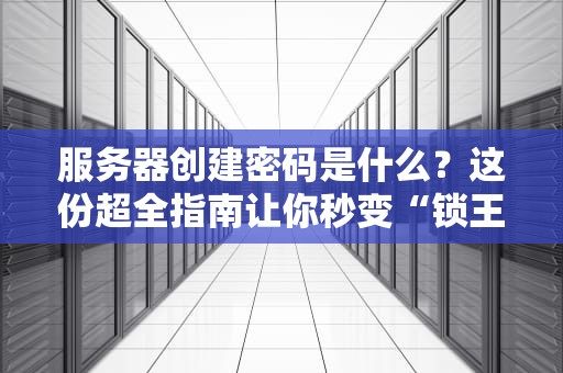 服务器创建密码是什么？这份超全指南让你秒变“锁王”！（附专业避坑技巧）