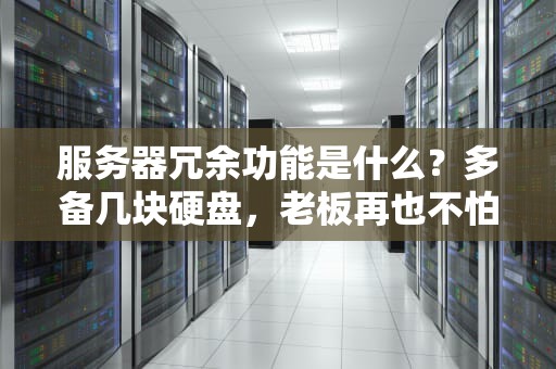 服务器冗余功能是什么？多备几块硬盘，老板再也不怕我删库跑路了！