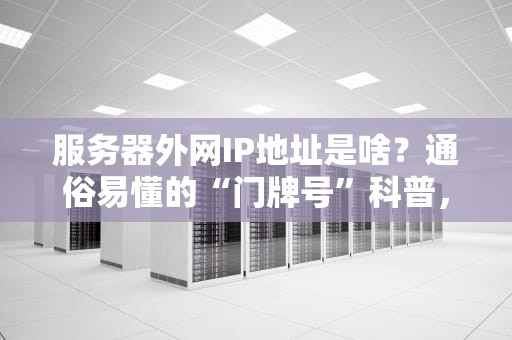 服务器外网IP地址是啥？通俗易懂的“门牌号”科普，看完秒懂！