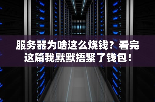 服务器为啥这么烧钱？看完这篇我默默捂紧了钱包！