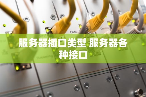 服务器插口类型 服务器各种接口