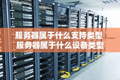 服务器属于什么支持类型 服务器属于什么设备类型