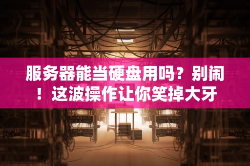服务器能当硬盘用吗？别闹！这波操作让你笑掉大牙