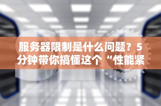 服务器限制是什么问题？5分钟带你搞懂这个“性能紧箍咒”！