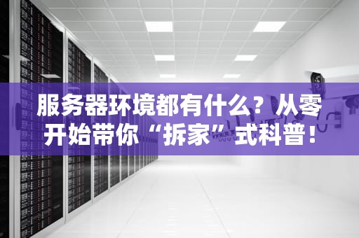 服务器环境都有什么？从零开始带你“拆家”式科普！