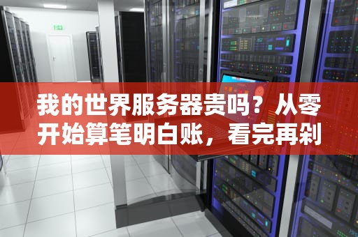 我的世界服务器贵吗？从零开始算笔明白账，看完再剁手！