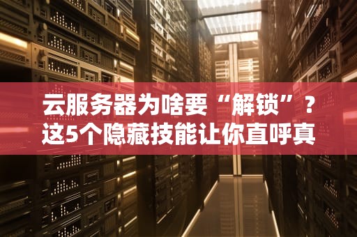 云服务器为啥要“解锁”？这5个隐藏技能让你直呼真香！