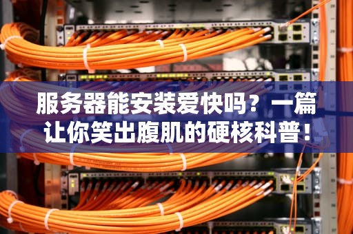 服务器能安装爱快吗？一篇让你笑出腹肌的硬核科普！