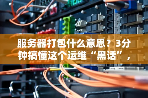 服务器打包什么意思？3分钟搞懂这个运维“黑话”，新手也能变老司机！