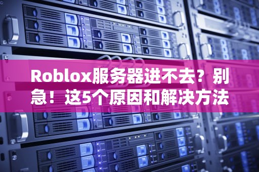 Roblox服务器进不去？别急！这5个原因和解决方法让你秒变“连机达人”