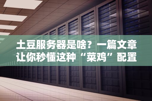 土豆服务器是啥？一篇文章让你秒懂这种“菜鸡”配置！