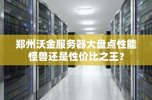 郑州沃金服务器大盘点性能怪兽还是性价比之王？