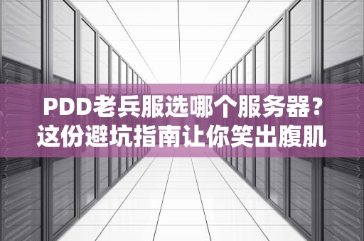 PDD老兵服选哪个服务器？这份避坑指南让你笑出腹肌！
