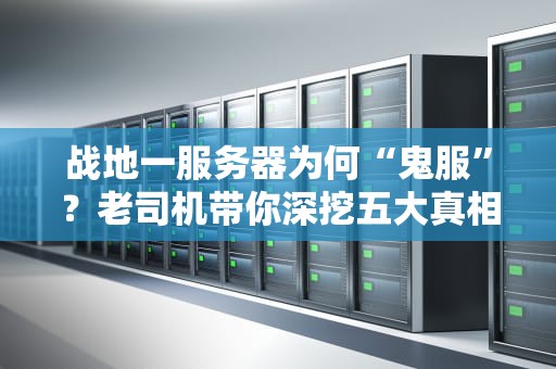战地一服务器为何“鬼服”？老司机带你深挖五大真相！