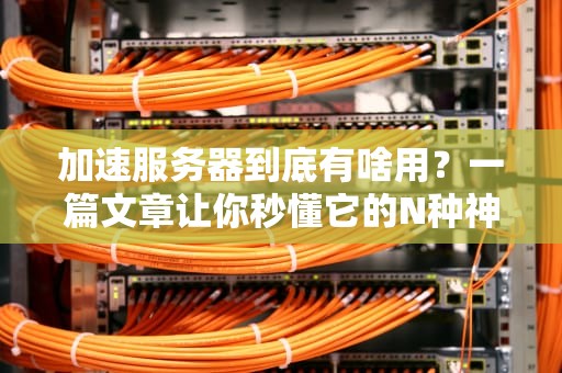 加速服务器到底有啥用？一篇文章让你秒懂它的N种神操作！