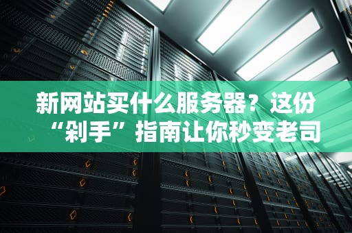 新网站买什么服务器？这份“剁手”指南让你秒变老司机！