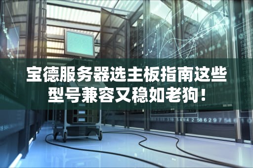 宝德服务器选主板指南这些型号兼容又稳如老狗！