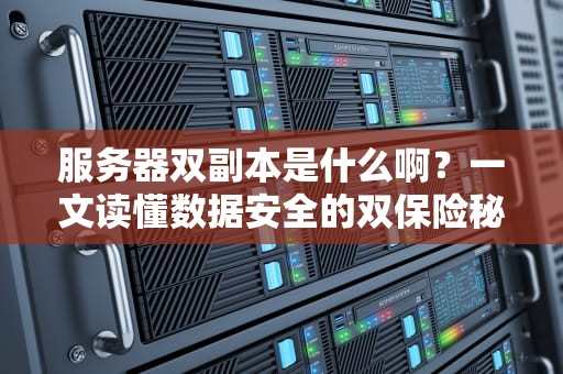 服务器双副本是什么啊？一文读懂数据安全的双保险秘籍！