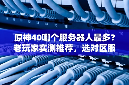 原神40哪个服务器人最多？老玩家实测推荐，选对区服不孤单！