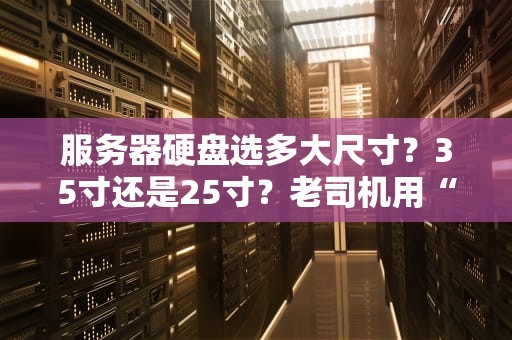 服务器硬盘选多大尺寸？35寸还是25寸？老司机用“披萨理论”给你讲透！