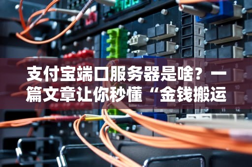 支付宝端口服务器是啥？一篇文章让你秒懂“金钱搬运工”的技术内幕！