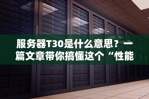 服务器T30是什么意思？一篇文章带你搞懂这个“性能小钢炮”！