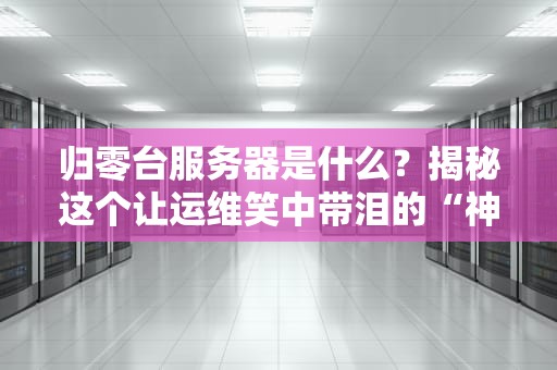 归零台服务器是什么？揭秘这个让运维笑中带泪的“神器”