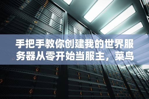 手把手教你创建我的世界服务器从零开始当服主，菜鸟也能变大佬！