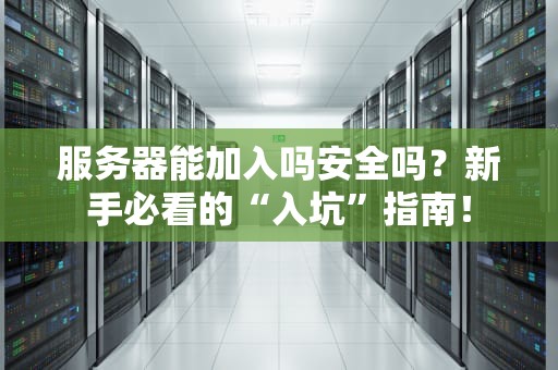 服务器能加入吗安全吗？新手必看的“入坑”指南！