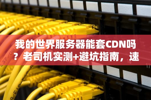 我的世界服务器能套CDN吗？老司机实测+避坑指南，速度起飞不卡顿！