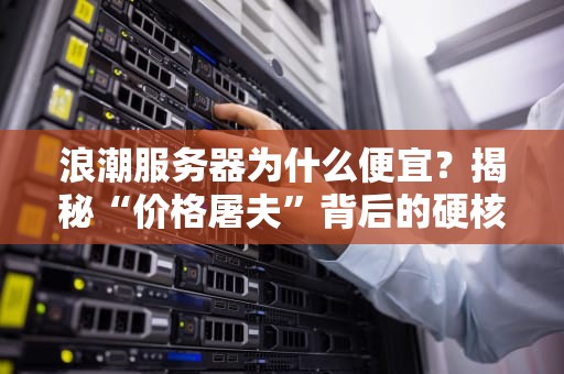 浪潮服务器为什么便宜？揭秘“价格屠夫”背后的硬核真相！
