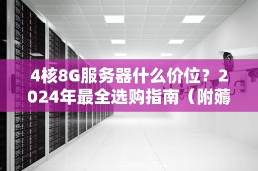 4核8G服务器什么价位？2024年最全选购指南（附薅羊毛攻略）
