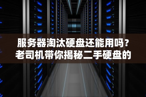 服务器淘汰硬盘还能用吗？老司机带你揭秘二手硬盘的第二春！
