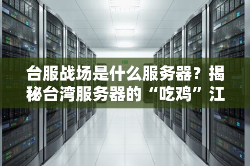 台服战场是什么服务器？揭秘台湾服务器的“吃鸡”江湖！