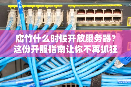 腐竹什么时候开放服务器？这份开服指南让你不再抓狂！