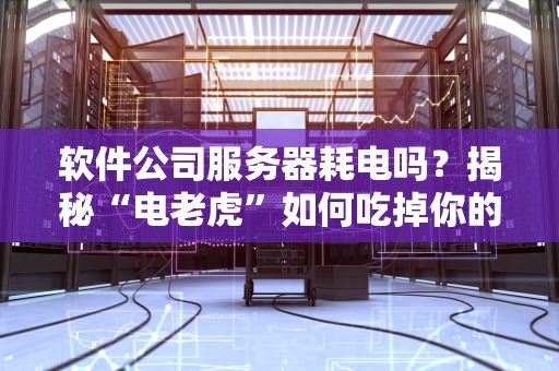 软件公司服务器耗电吗？揭秘“电老虎”如何吃掉你的电费！