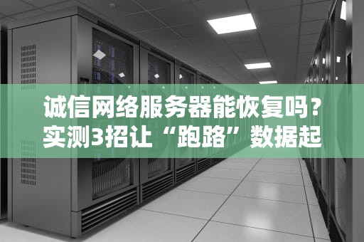 诚信网络服务器能恢复吗？实测3招让“跑路”数据起死回生！