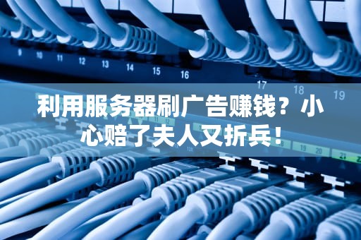 利用服务器刷广告赚钱？小心赔了夫人又折兵！