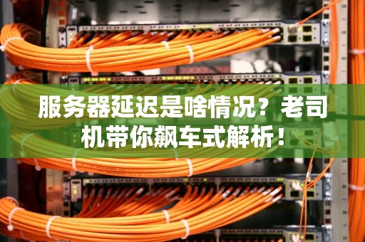 服务器延迟是啥情况？老司机带你飙车式解析！