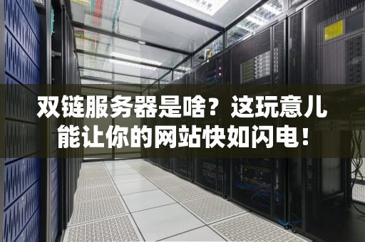双链服务器是啥？这玩意儿能让你的网站快如闪电！