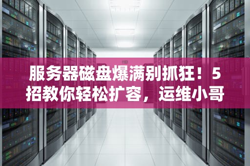 服务器磁盘爆满别抓狂！5招教你轻松扩容，运维小哥直呼内行